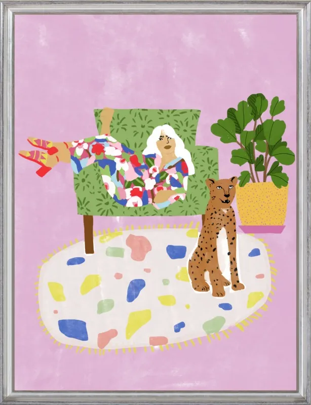 Lady and her tiger by Alja Horvat for Artfully Walls