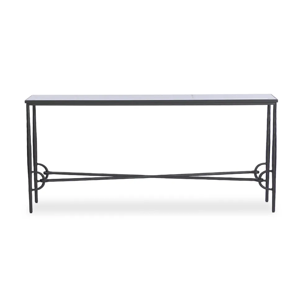 Babylon Console Table - Tempered Glass