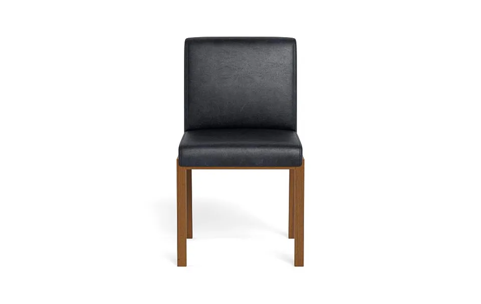 Callen Leather Wood Framed Upholstered Chair