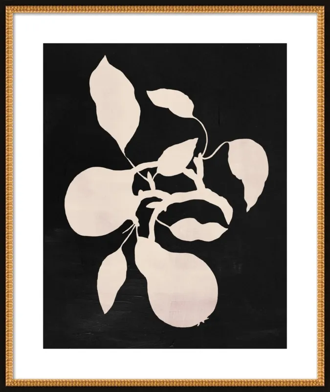 pears black and white by Ruti Shaashua for Artfully Walls