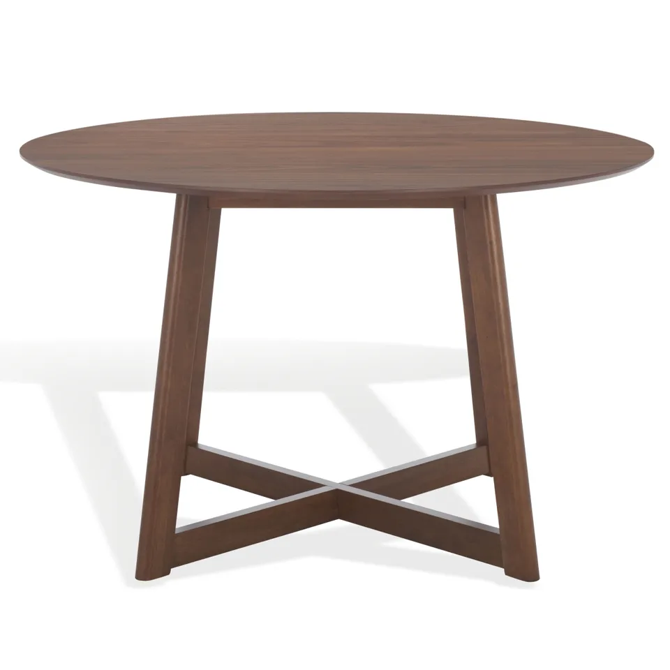 Jessbrina Round Wood Dining Table - Walnut