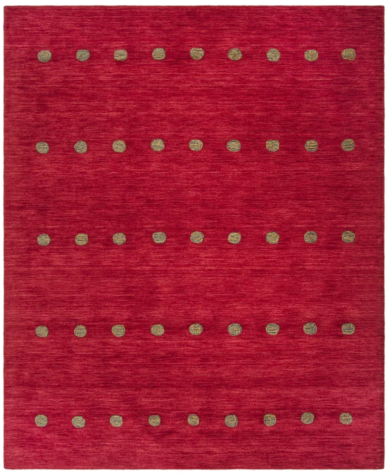 Arlo Home Hand Loomed Area Rug, HIM590Q, Red,  8' X 10'