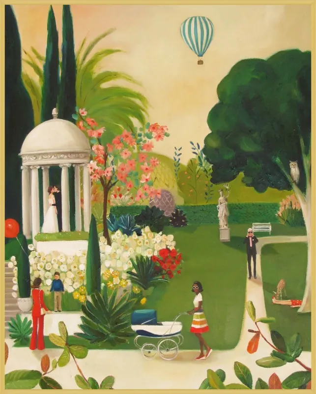 A Fainting in the Botanical Gardens by Janet Hill for Artfully Walls