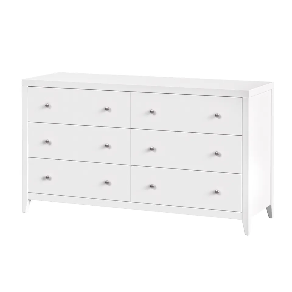 Dana Smooth White Dresser