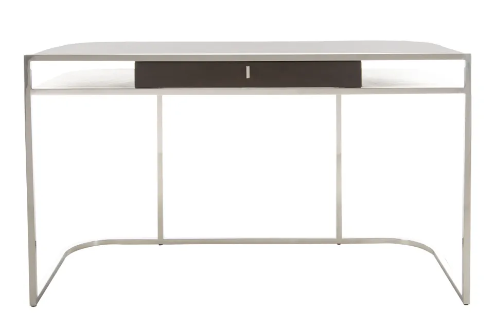 Julian Desk - Espresso/Steel - Safavieh