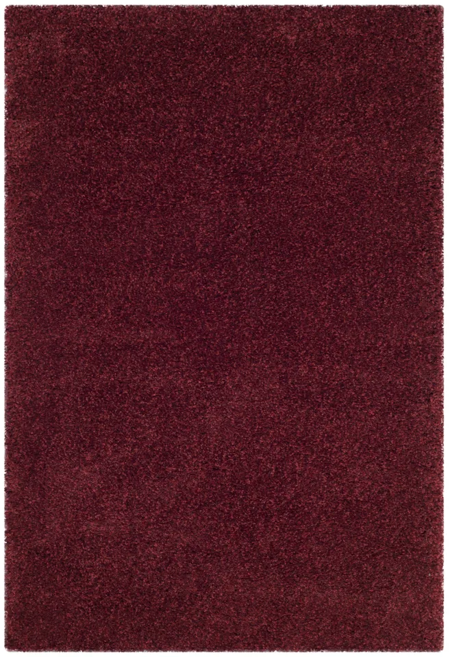 Arlo Home Woven Area Rug, SGN725-4242, Maroon,  4' X 6'