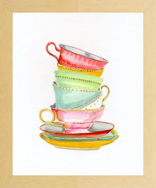 Teacups by Miri Eshet for Artfully Walls