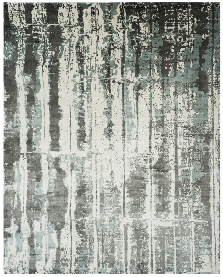 Arlo Home Hand Loomed Area Rug, MIR267B, Silver/Grey,  9' X 12'