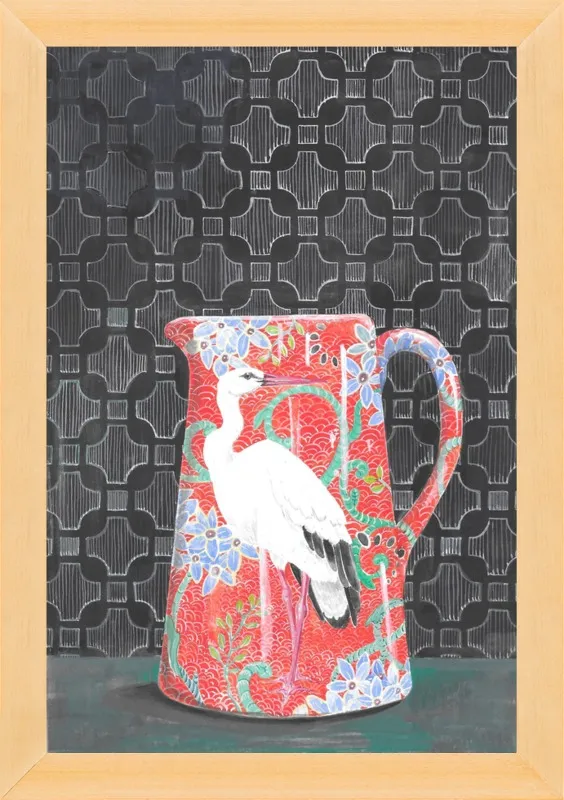 Red Vase by Miri Eshet for Artfully Walls