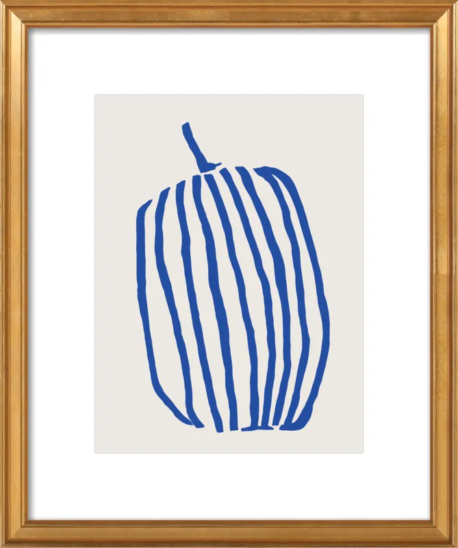 Striped pumpkin by Jessica Nielsen for Artfully Walls