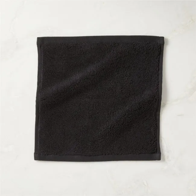 Kalani Organic Cotton Black Washcloth