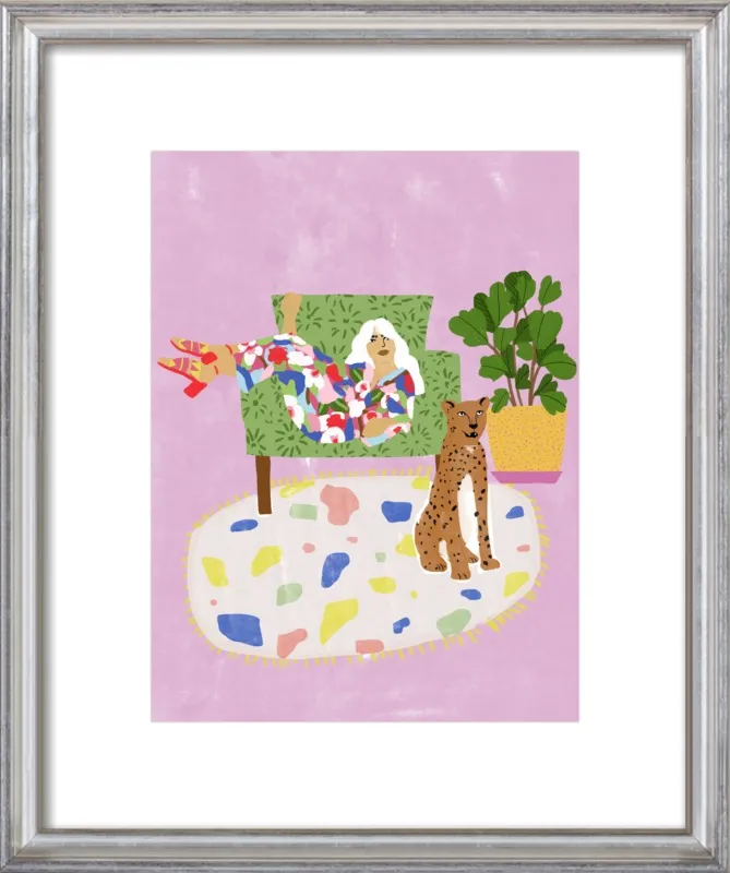 Lady and her tiger by Alja Horvat for Artfully Walls