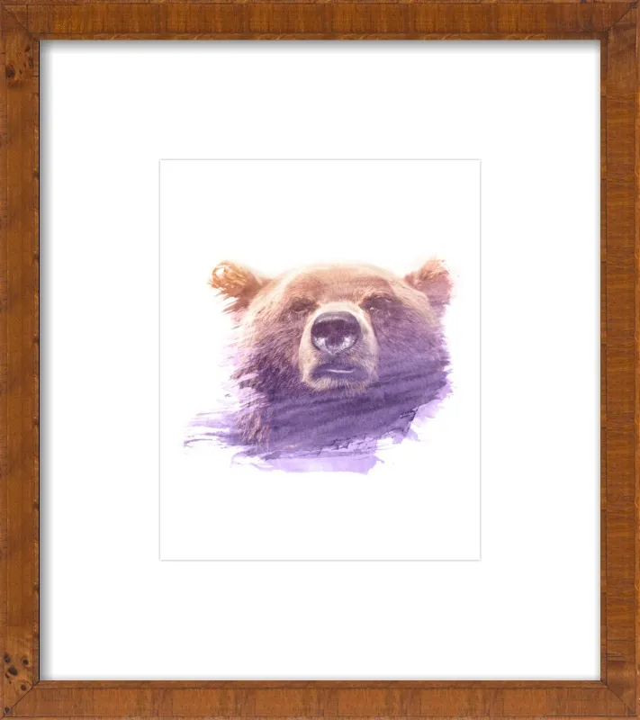 BEAR SUPERIMPOSED WATERCOLOR by Emiliano Deificus for Artfully Walls