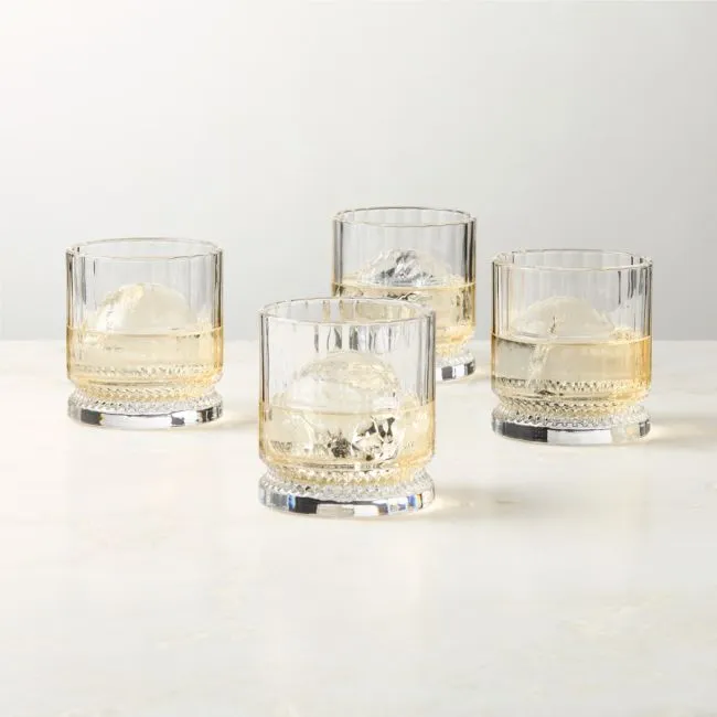 Vincent Double Old-Fashioned Glasses Set of 4