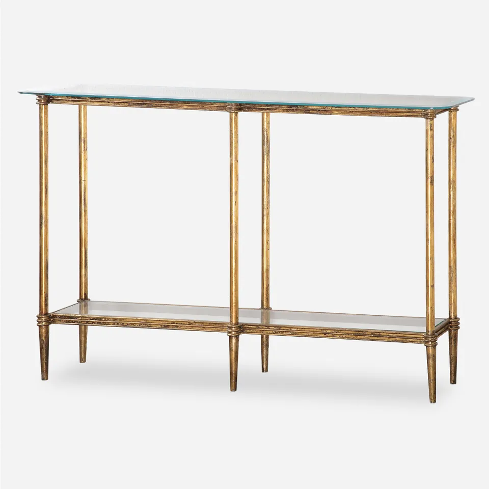 Elenio Glass Console Table