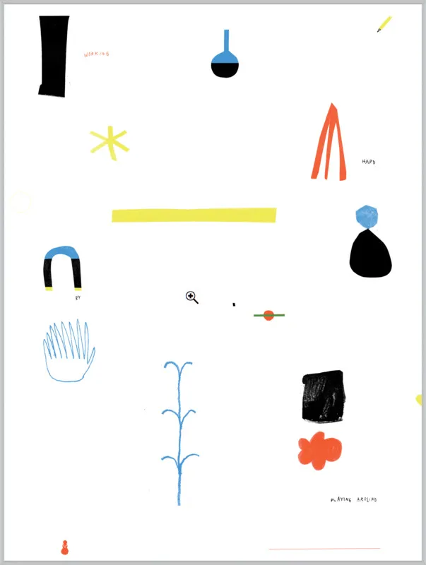 Working hard by playing around  by Agata Królak for Artfully Walls
