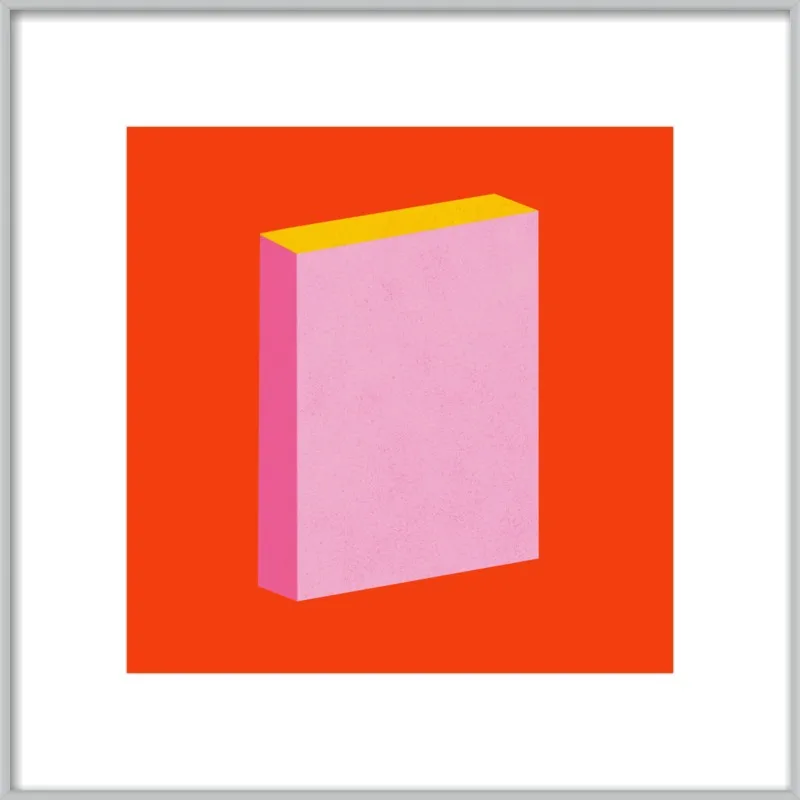 Color Books 3, Scarlet, Pink & Gold by Jessica Poundstone for Artfully Walls