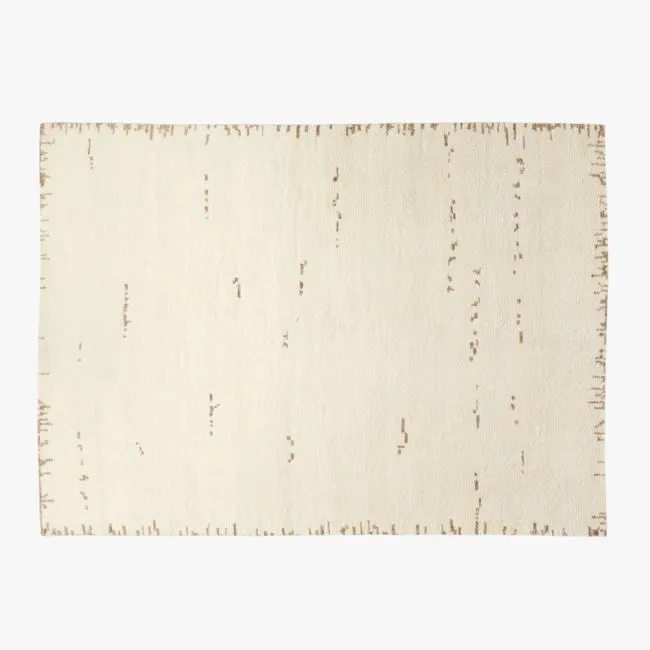 Marrin Hand-Knotted Ivory New Zealand Wool Area Rug 10'x14'