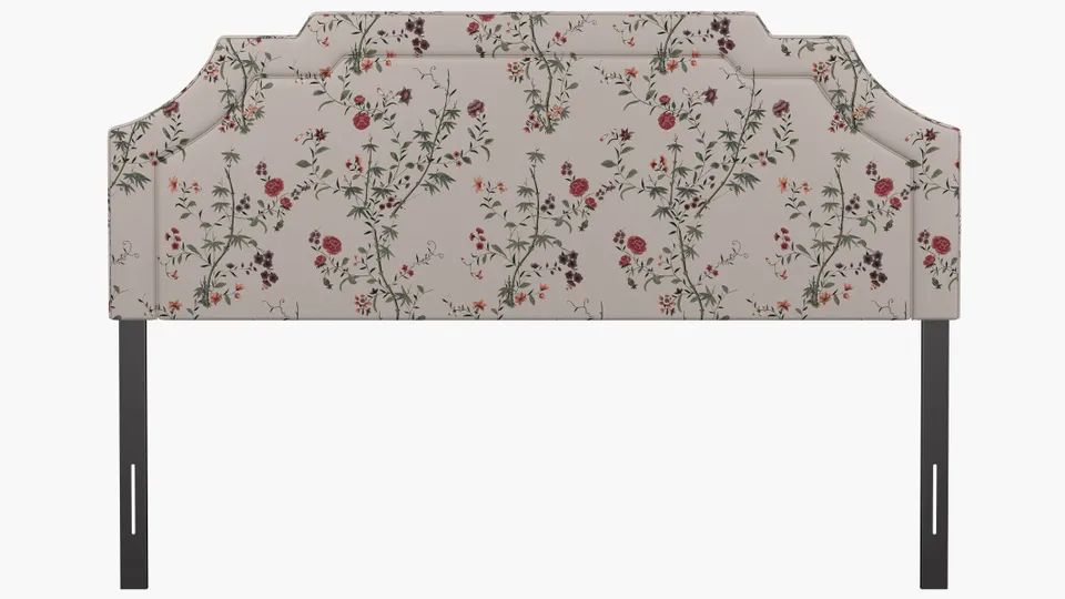 Art Deco Headboard, Multi Bamboo Garden, King