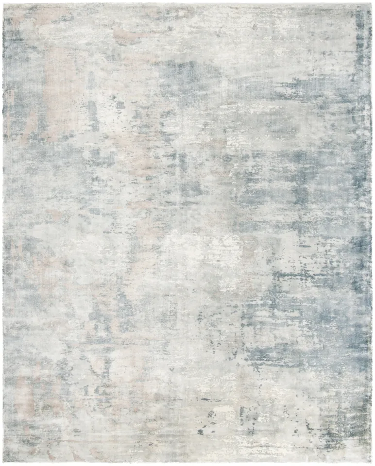 Arlo Home Hand Loomed Area Rug, MIR725B, Ivory/Grey,  9' X 12'