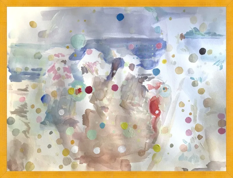 Beach scene (from memory)  by Hannah Dean for Artfully Walls
