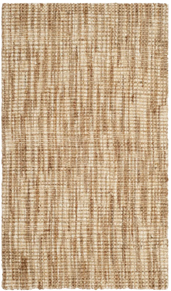 Arlo Home Hand Woven Area Rug, NF260A, Natural/Cream,  3' X 5'