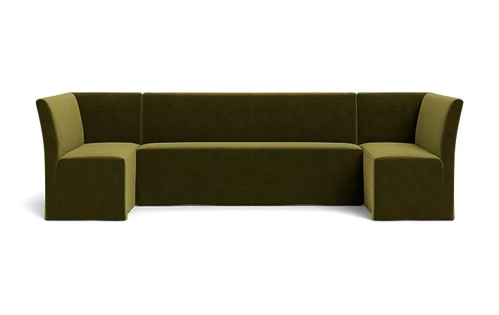 Dorian Slipcovered U-Shaped Banquette