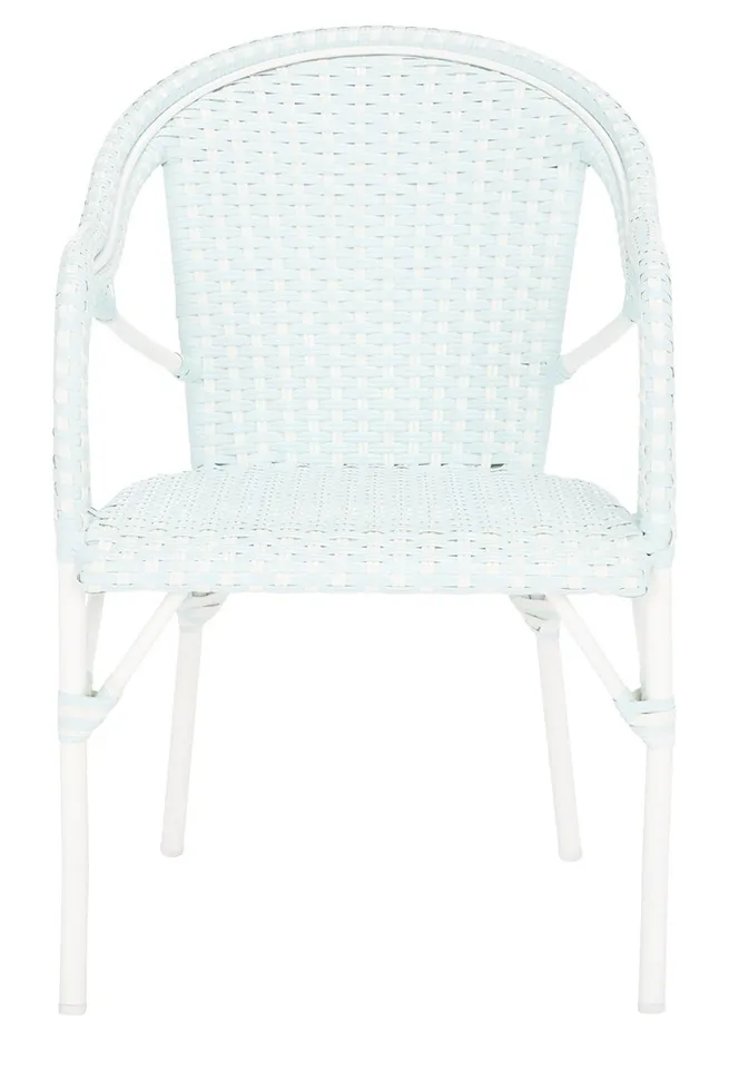 California Armchair, Set Of 2 - Baby Blue / White