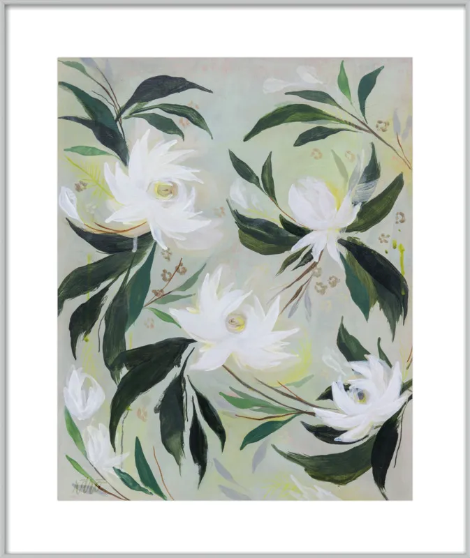 White Gardenia by Rachel Roe for Artfully Walls