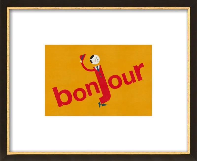 Bonjour by Blanca Gómez for Artfully Walls