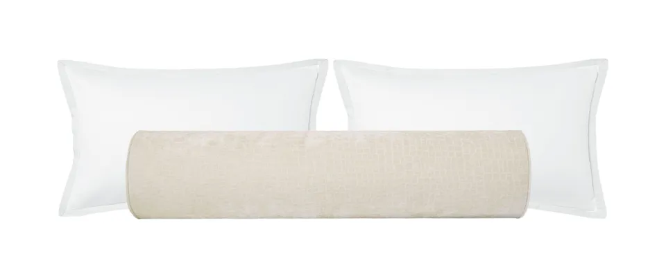 THE BOLSTER :: CROCODILE CHENILLE - QUEEN // 9" X 36"