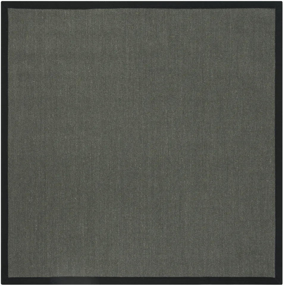 Arlo Home Woven Area Rug, NF131D, Anthracite/Black,  6' X 6' Square
