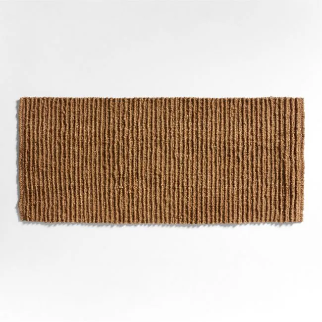 Textured Chunky Coir Natural Indoor/Outdoor Double Doormat 24"x57"