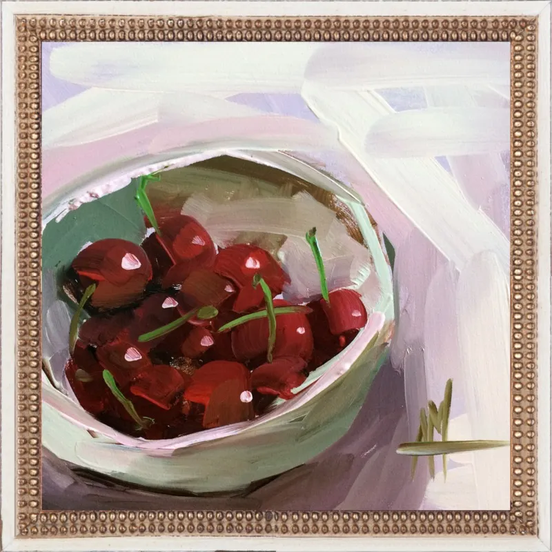 bowl of cherries no. 7 by Angela Moulton for Artfully Walls