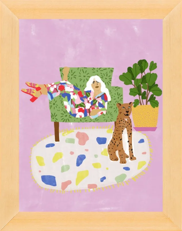 Lady and her tiger by Alja Horvat for Artfully Walls