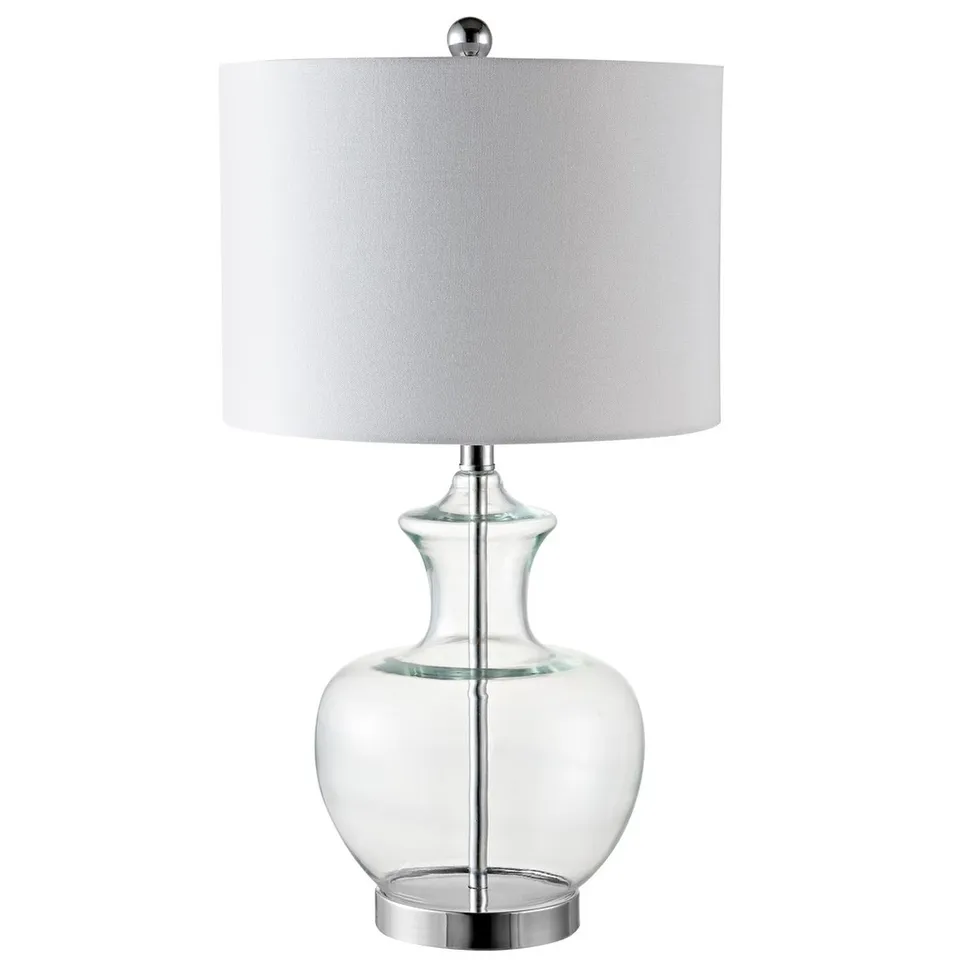 Bilsor Table Lamp, Set Of 2 - Clear / Chrome