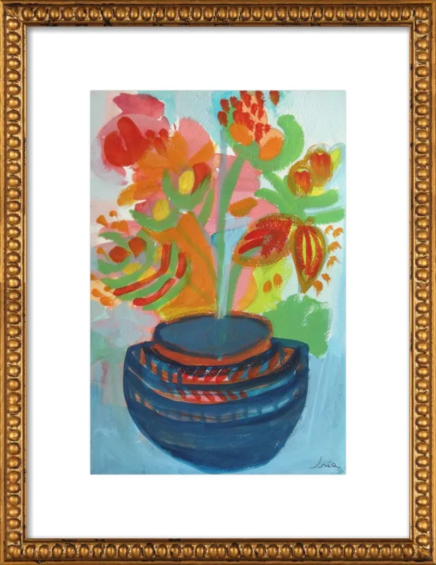 Red Flowers by Iria Fernandez Alvarez for Artfully Walls