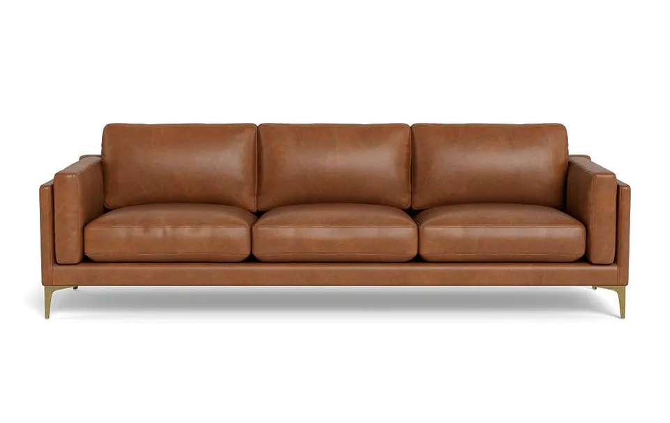 Gaby Leather 3-Seat Sofa