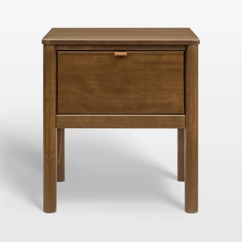 Babyletto Bondi 20" Natural Walnut Kids Nightstand with Drawer