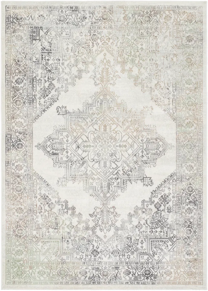 Roma Beige Indoor 8'11" x 12'4" Machine Woven Rug
