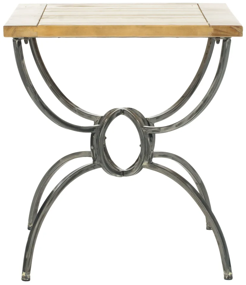 Alvin Wood Top End Table - Natural