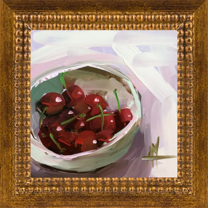 bowl of cherries no. 7 by Angela Moulton for Artfully Walls