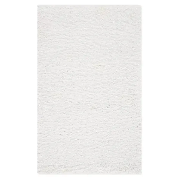 Cozy Shag Solid Neutral Area Rug
