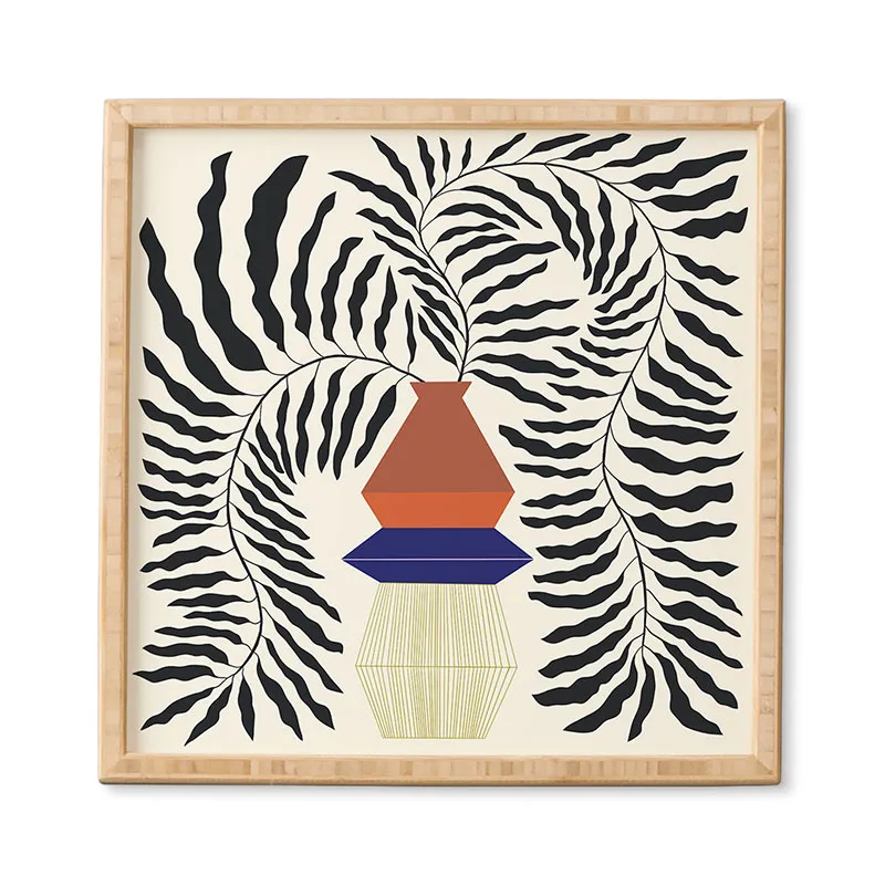 Duality 2 by Jae Polgar - Framed Wall Art Basic Black 12" x 12"