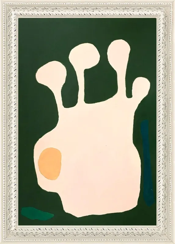 Nectarine Vase, abstraction 11 by Neicy Frey by Neicy Frey for Artfully Walls
