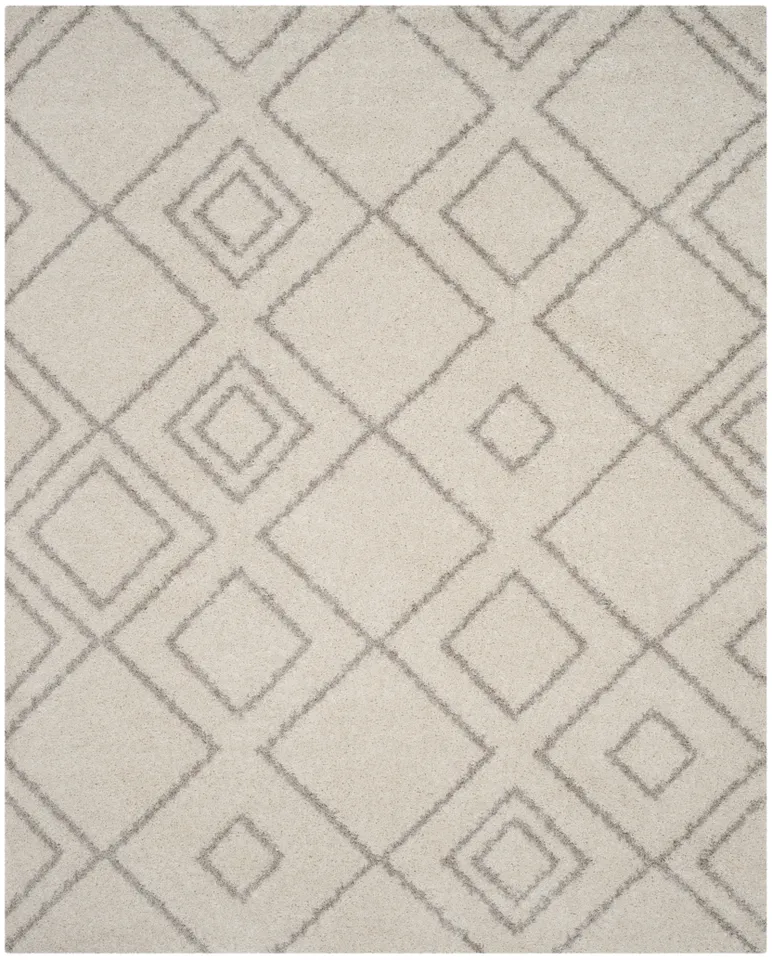 Arlo Home Woven Area Rug, ASG744A, Ivory/Beige,  6' 7" X 9' 2"
