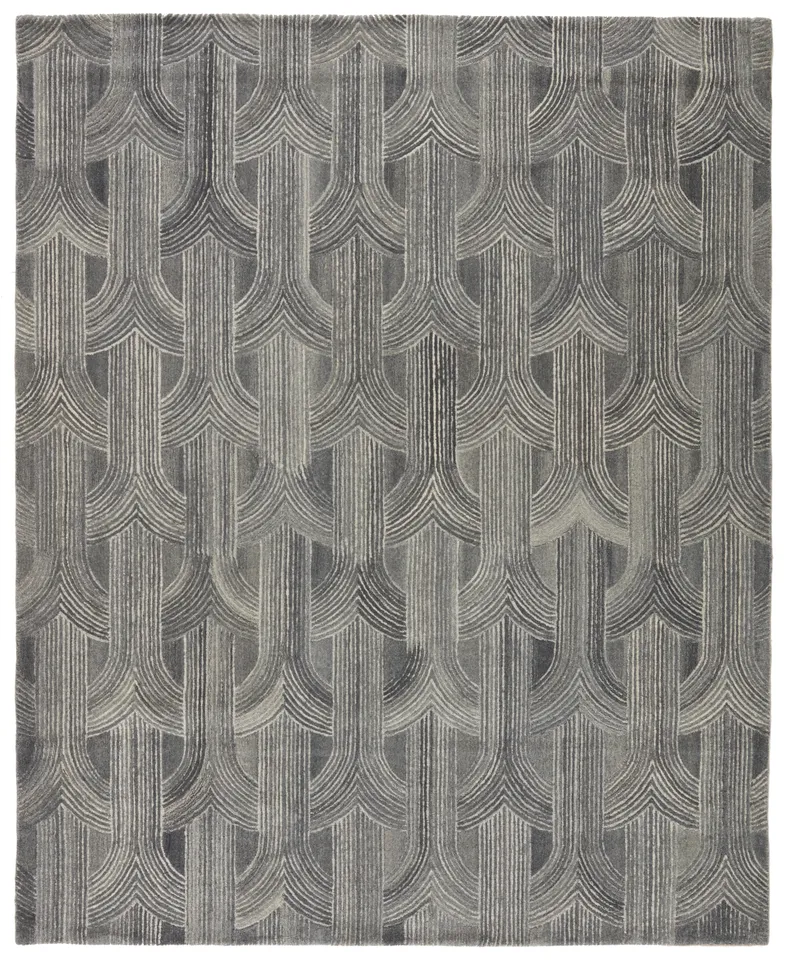 Verde Home by Manhattan Handmade Trellis Gray Area Rug (12'X18')