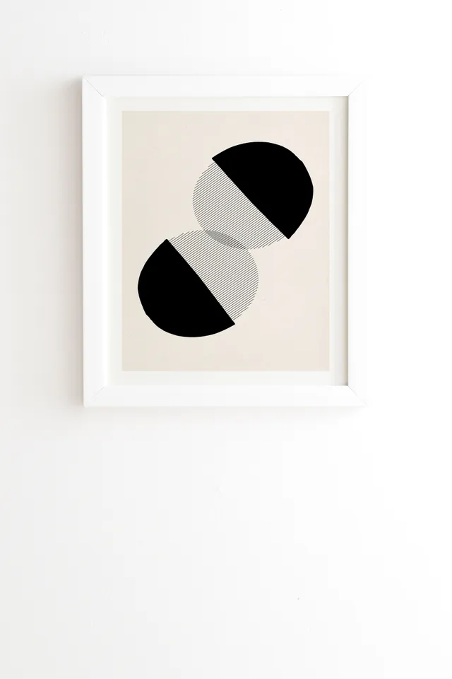 Approach by Rose Beck - Framed Wall Art Basic White 20" x 20"