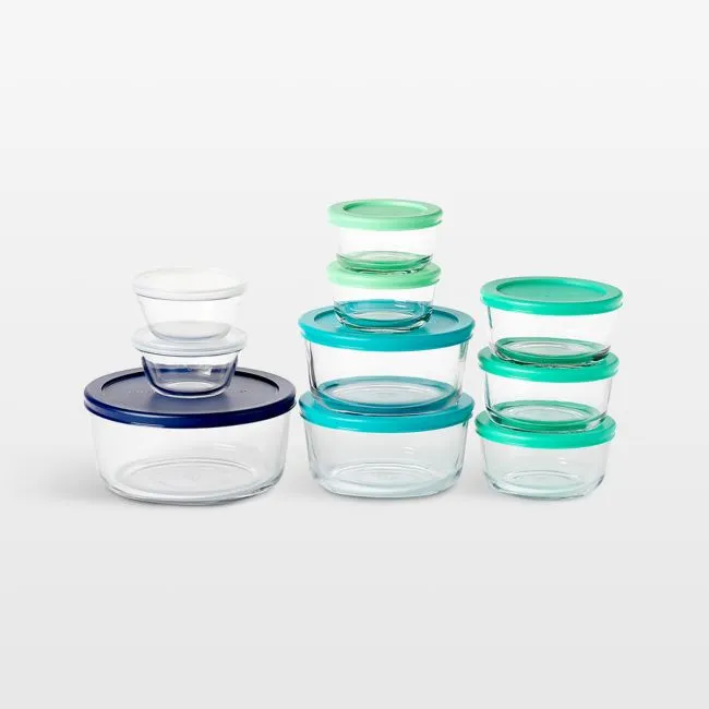 Anchor Hocking 20-Piece Glass Food Storage Set with Snugfit Lids