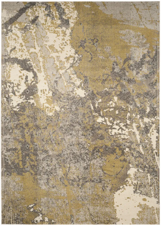 Arlo Home Woven Area Rug, MNC219S, Ivory/Grey,  9' X 12'